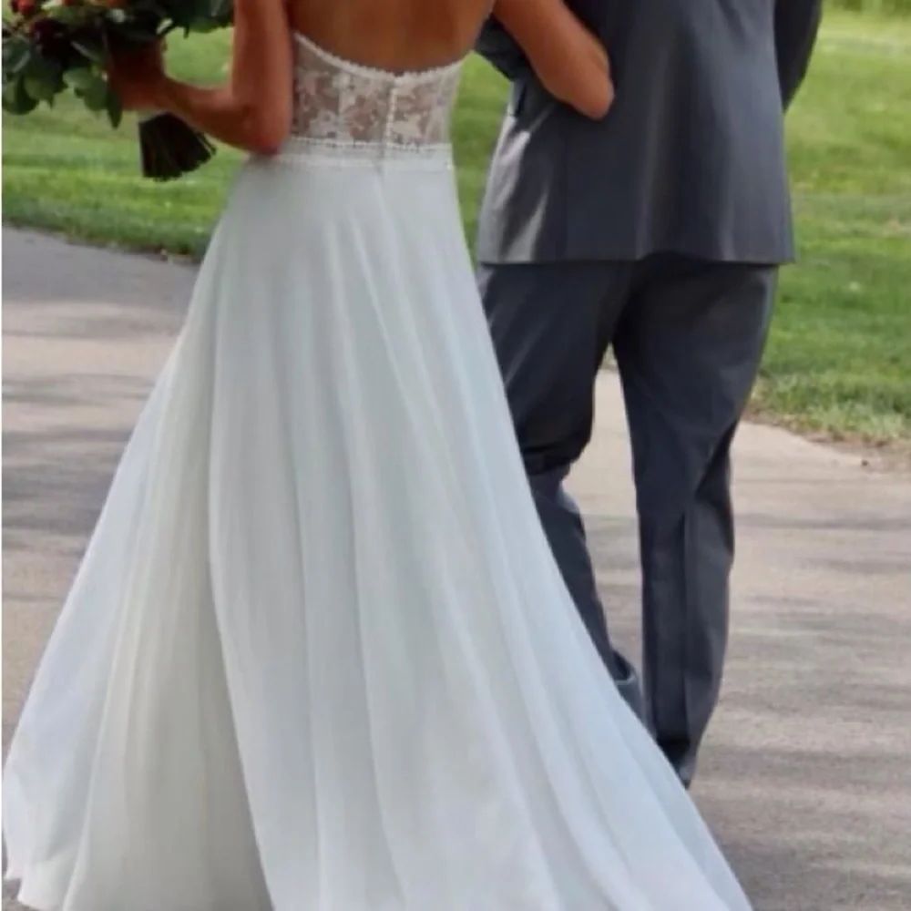 Mon Cheri Stylish, Modest and Elegant Ivory/Nude Wedding Dress - Picture 6 of 8